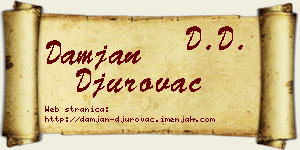 Damjan Đurovac vizit kartica